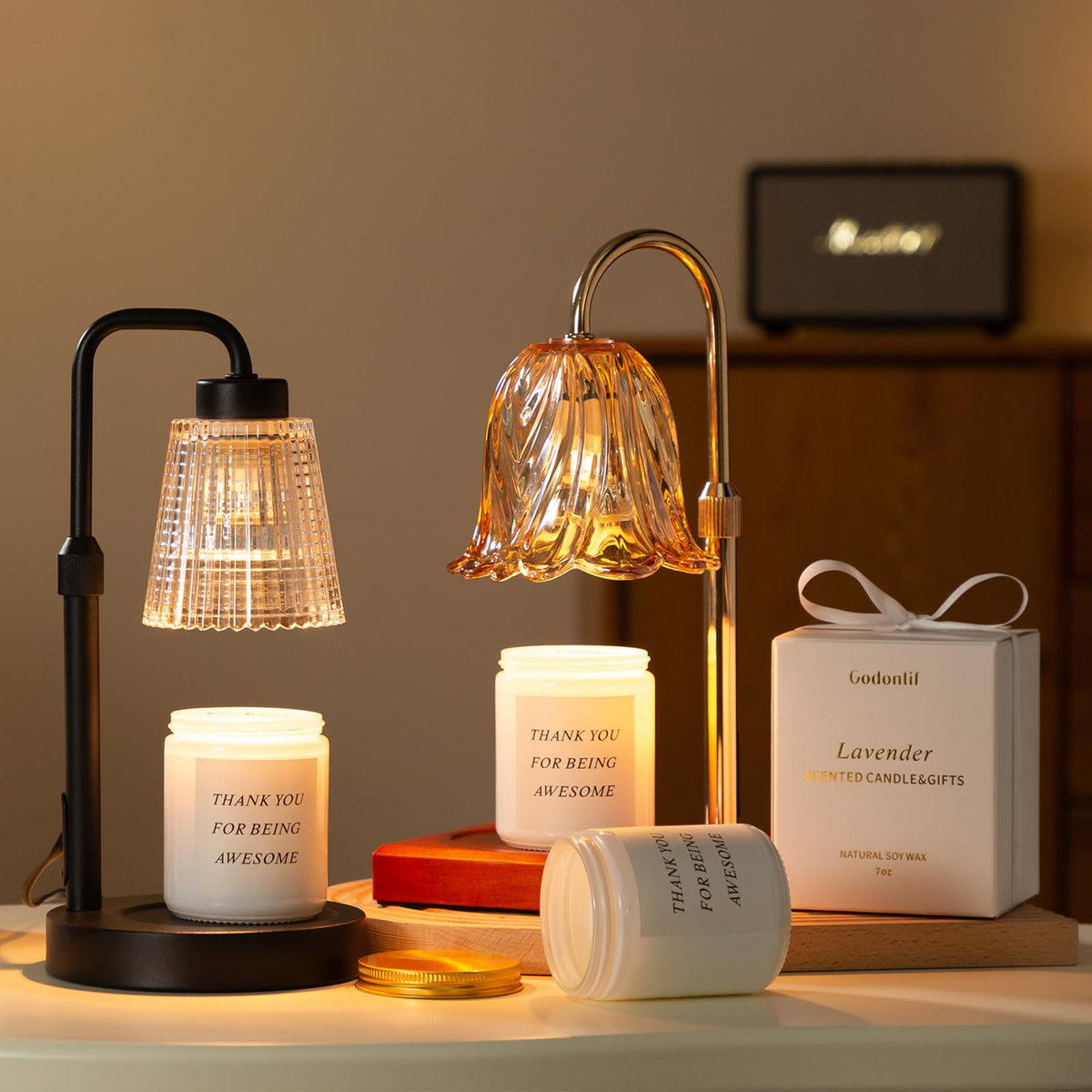 GODONLIF Candle Warmer Lamp with Timer