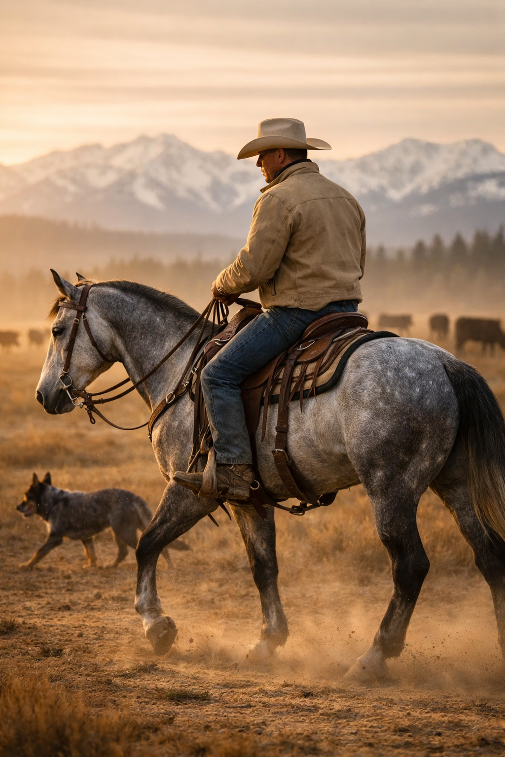 Western Cowboy Riding Horse Wall Art Printable – Western Soul Collection