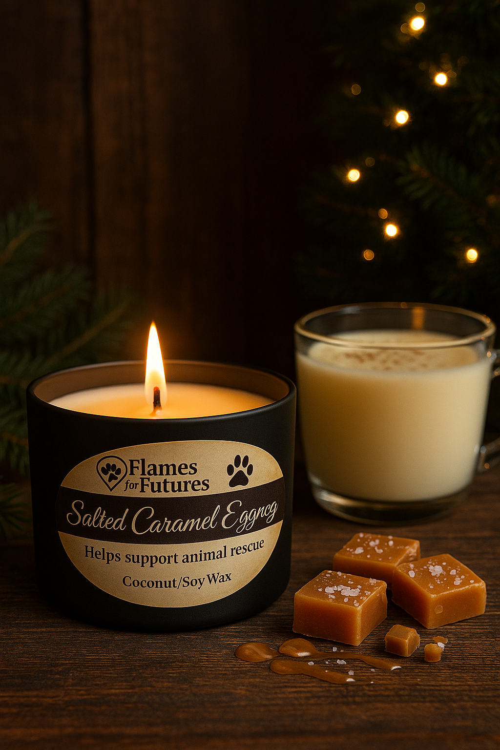 Salted Caramel Eggnog -Flames for Futures