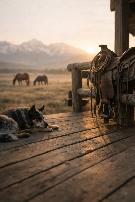 Rustic Western Dog Wall Art Printable (Instant Download)