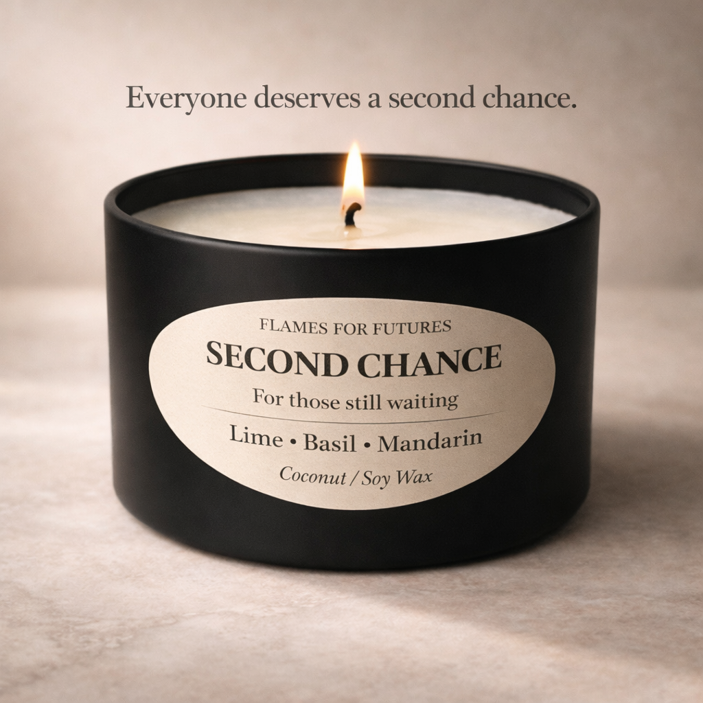 Second Chance – Lime, Basil & Mandarin | Flames for Futures Candle