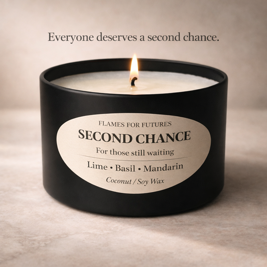 Second Chance – Lime, Basil & Mandarin | Flames for Futures Candle