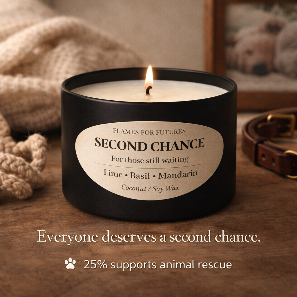 Second Chance – Lime, Basil & Mandarin | Flames for Futures Candle