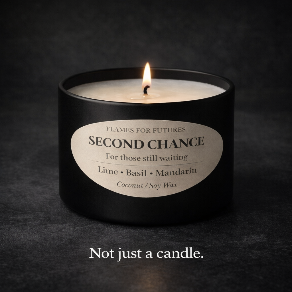 Second Chance – Lime, Basil & Mandarin | Flames for Futures Candle