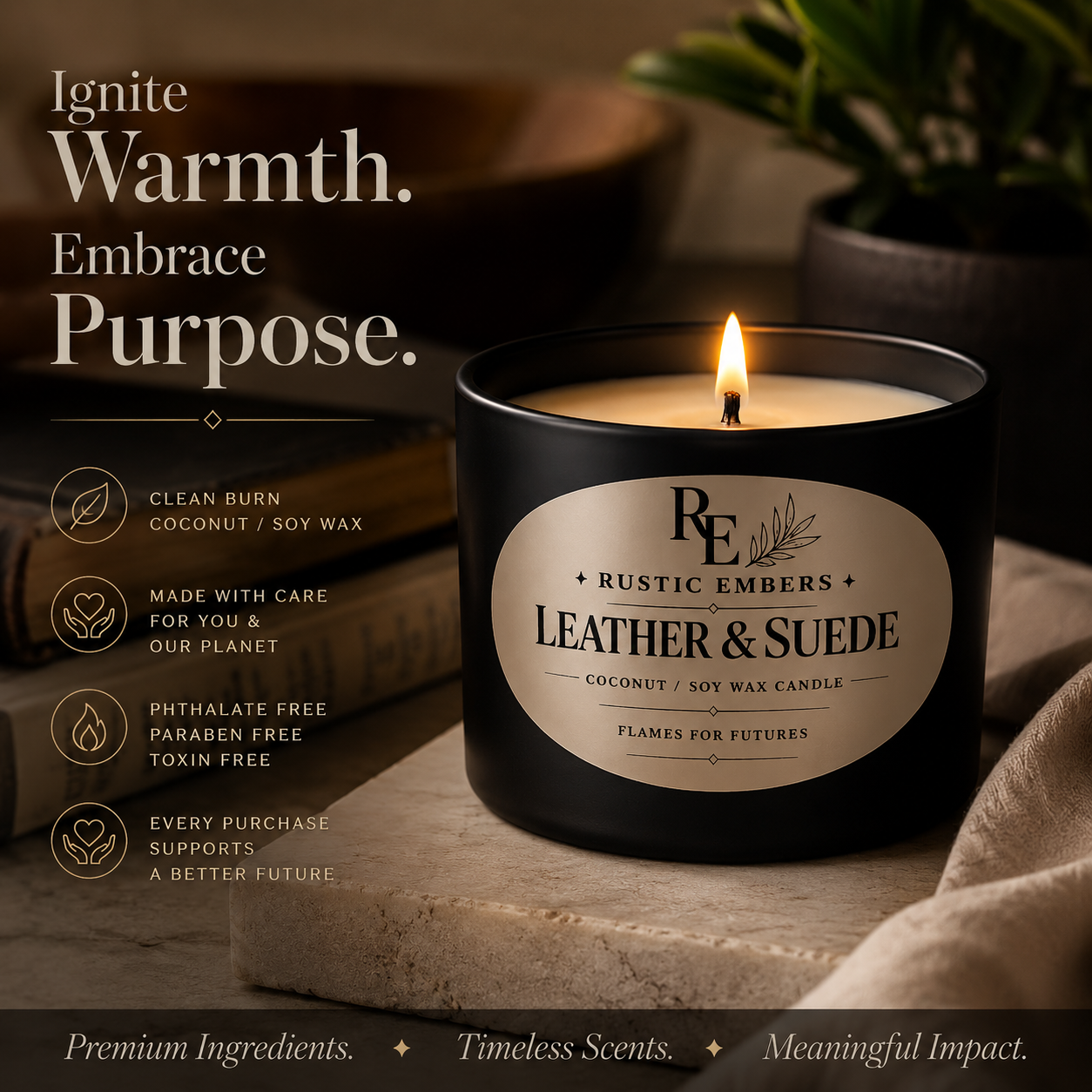 Leather & Suede - Flames for Futures
