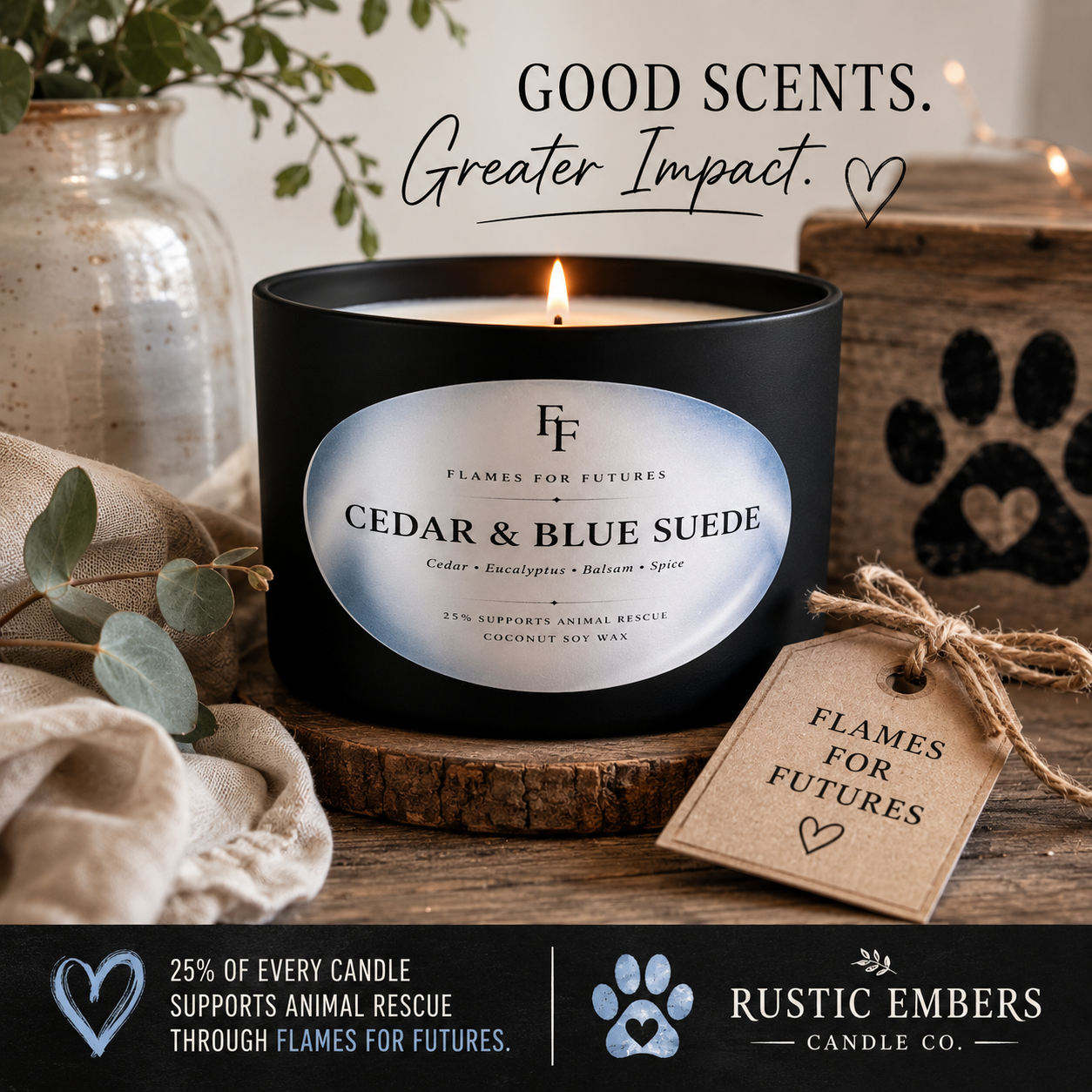 Cedar & Blue Suede