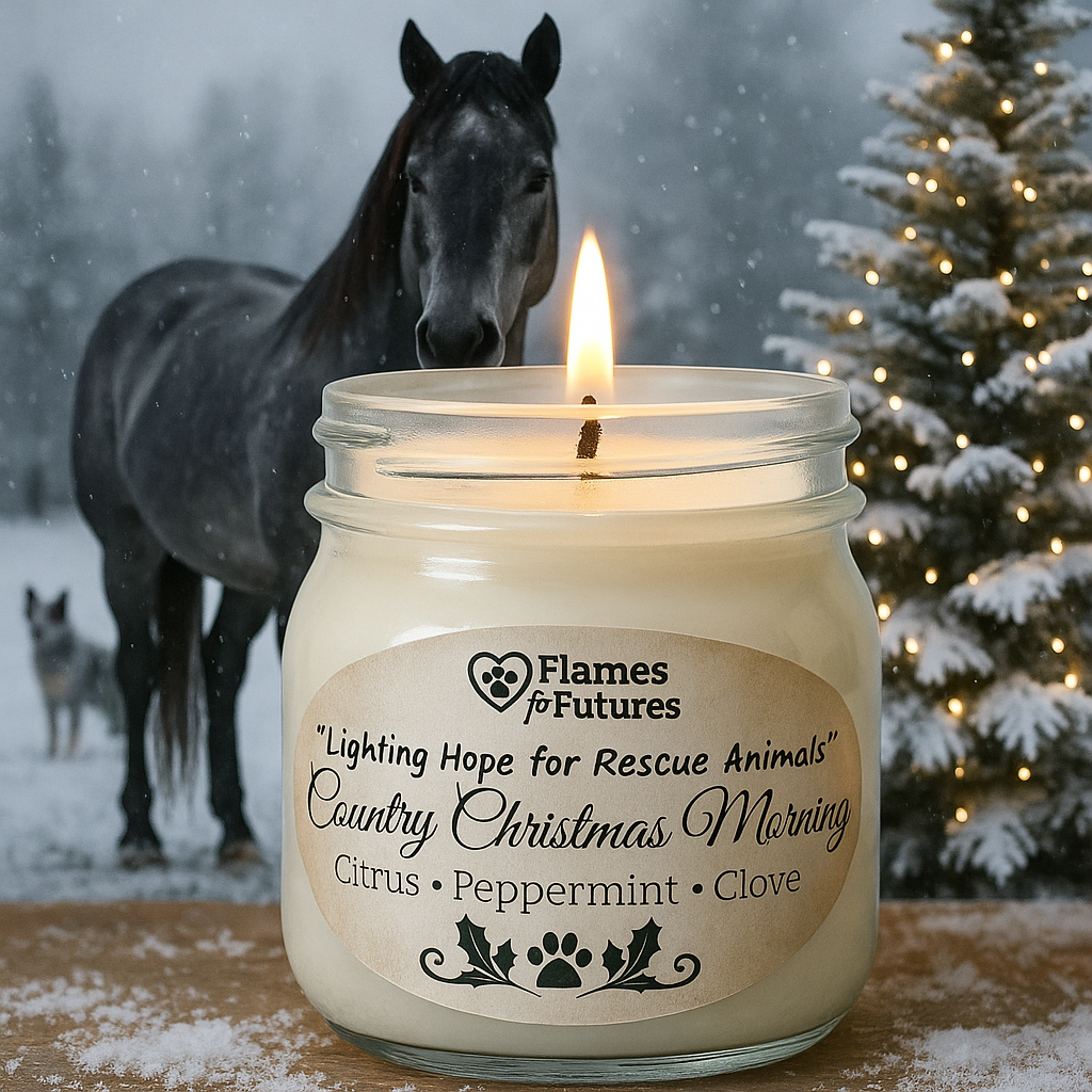 Flames for Futures “Country Christmas Morning” made per order