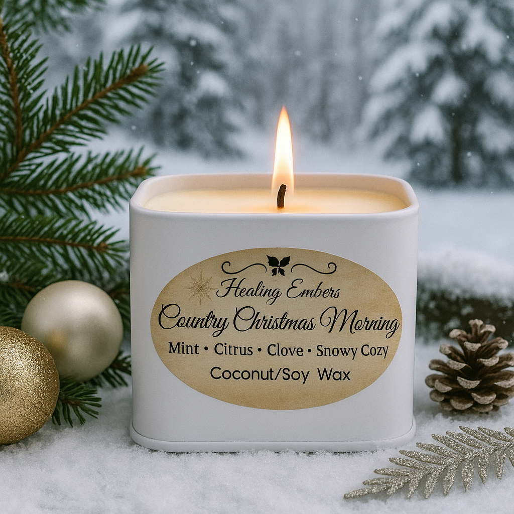 Country Christmas morning (Healing Embers)made per order