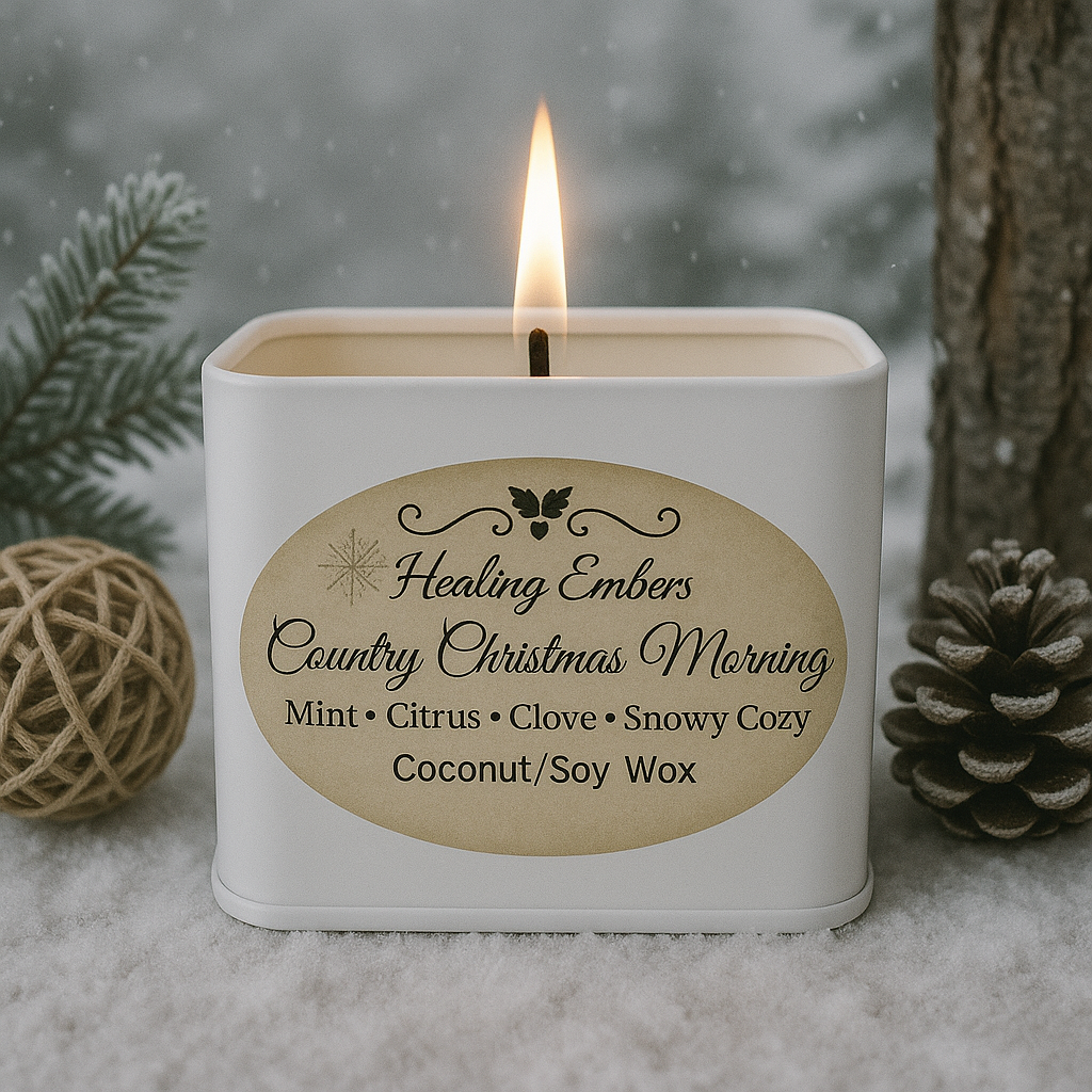 Country Christmas morning (Healing Embers)made per order